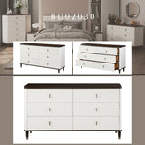 White Walnut Finish Dresser With Jewelry Tray - Omega Lifestyles