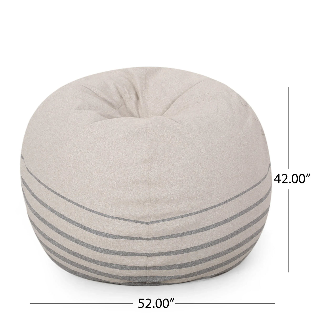 Modern Foam Filled Rounded Fabric Bean Bag Chair - Omega Lifestyles