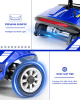 Folding All-Terrain 350W Powered Mobility Scooter For Adults - Omega Lifestyles