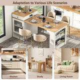 Extendable Dining Table Kitchen Island With Storage - Omega Lifestyles