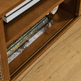 Mid Century Modern Solid Wood Rattan TV Stand - Omega Lifestyles