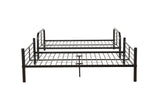 Gunmetal Full Over Full Metal Bunk Bed Frame - Omega Lifestyles
