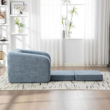 Convertible Chenille High-Density Foam Single Sofa Bed - Omega Lifestyles