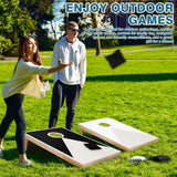 Solid Wood Tailgate Size Cornhole Set With Bean Bags - Omega Lifestyles