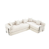 Convertible Corduroy Folding Memory Foam Sofa Bed - Omega Lifestyles