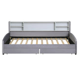 Twin Velvet Upholstered Platform Bed With Storage Drawers - Omega Lifestyles