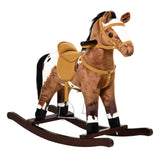 Plush Kids Metal Rocking Horse Chair With Sounds - Omega Lifestyles