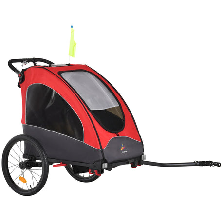 Foldable Aluminum Kids Bike Trailer Jogger Stroller - Omega Lifestyles