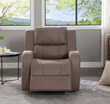 Modern Soft Faux Leather Manual Recliner Chair