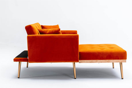 Velvet Upholstered Adjustable Accent Chair With Foam Padding - Omega Lifestyles