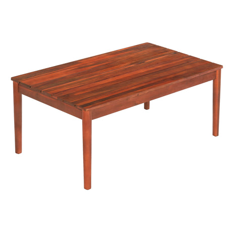 Rustic Acacia Wood Outdoor Coffee Table - Sleep Galleria