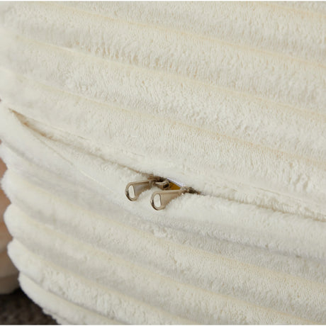 Full Size Plush Corduroy Foam-Filled Folding Sofa Bed With Pillows - Omega Lifestyles