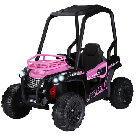 Battery Powered Pink Kids Electric Ride-On Car with Remote - Omega Lifestyles