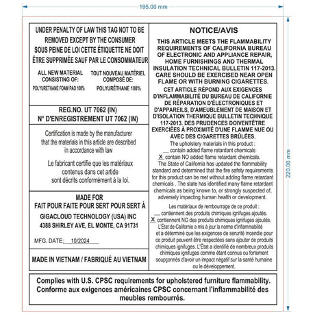 Full Upholstered Platform Bed With Trundle And Drawers - Omega Lifestyles