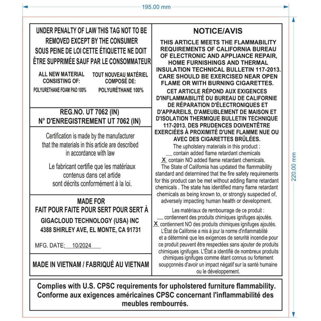 Full Upholstered Platform Bed With Trundle And Drawers - Omega Lifestyles