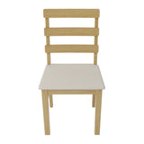 Solid Wood Natural Finish Dining Table And Chair Set - Omega Lifestyles