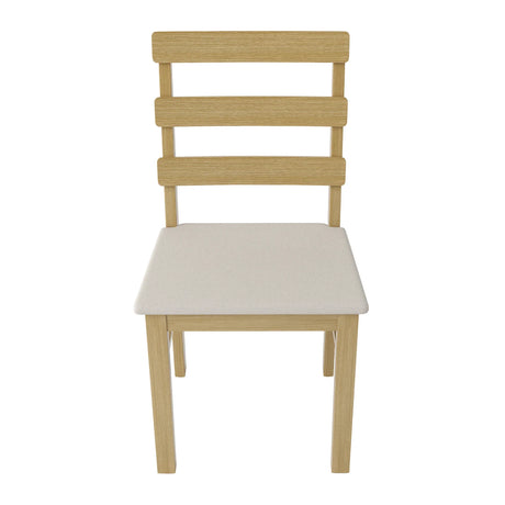 Solid Wood Natural Finish Dining Table And Chair Set - Omega Lifestyles