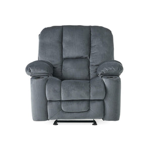 Manual Recliner Chair With Skin-Friendly Fabric And Cup Holders - Omega Lifestyles