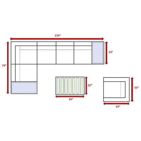 Modern Weather-Resistant 9-Piece Wicker Outdoor Seating Set - Omega Lifestyles