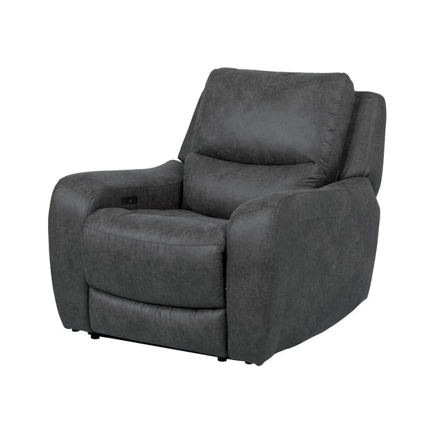 Contemporary Power Recliner Oversized Seat Soft Track Arms - Omega Lifestyles