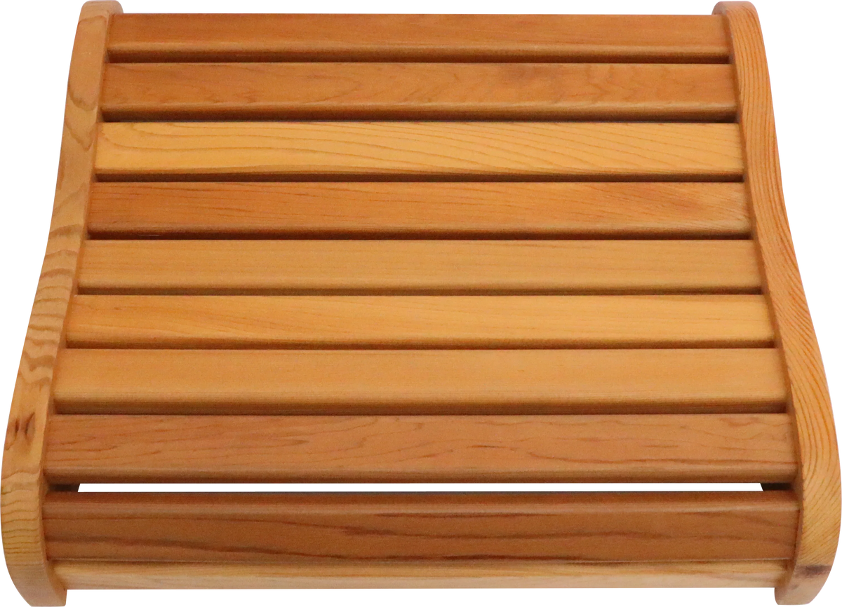 Ergonomic S-Shaped Solid Wood Sauna Backrest - Omega Lifestyles