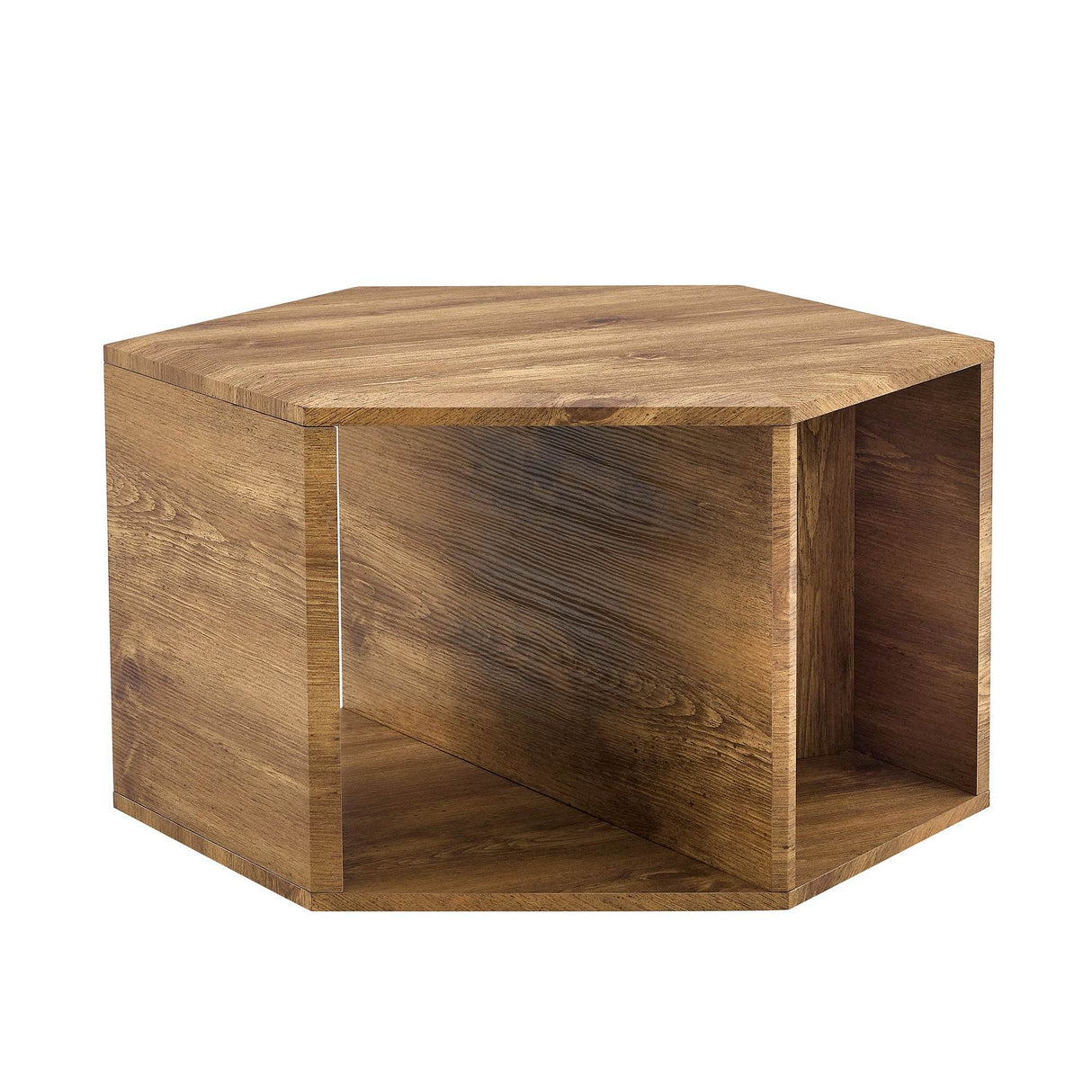Hexagonal MDF Storage Coffee Table With Pattern - Omega Lifestyles