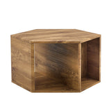 Hexagonal MDF Storage Coffee Table With Pattern - Omega Lifestyles