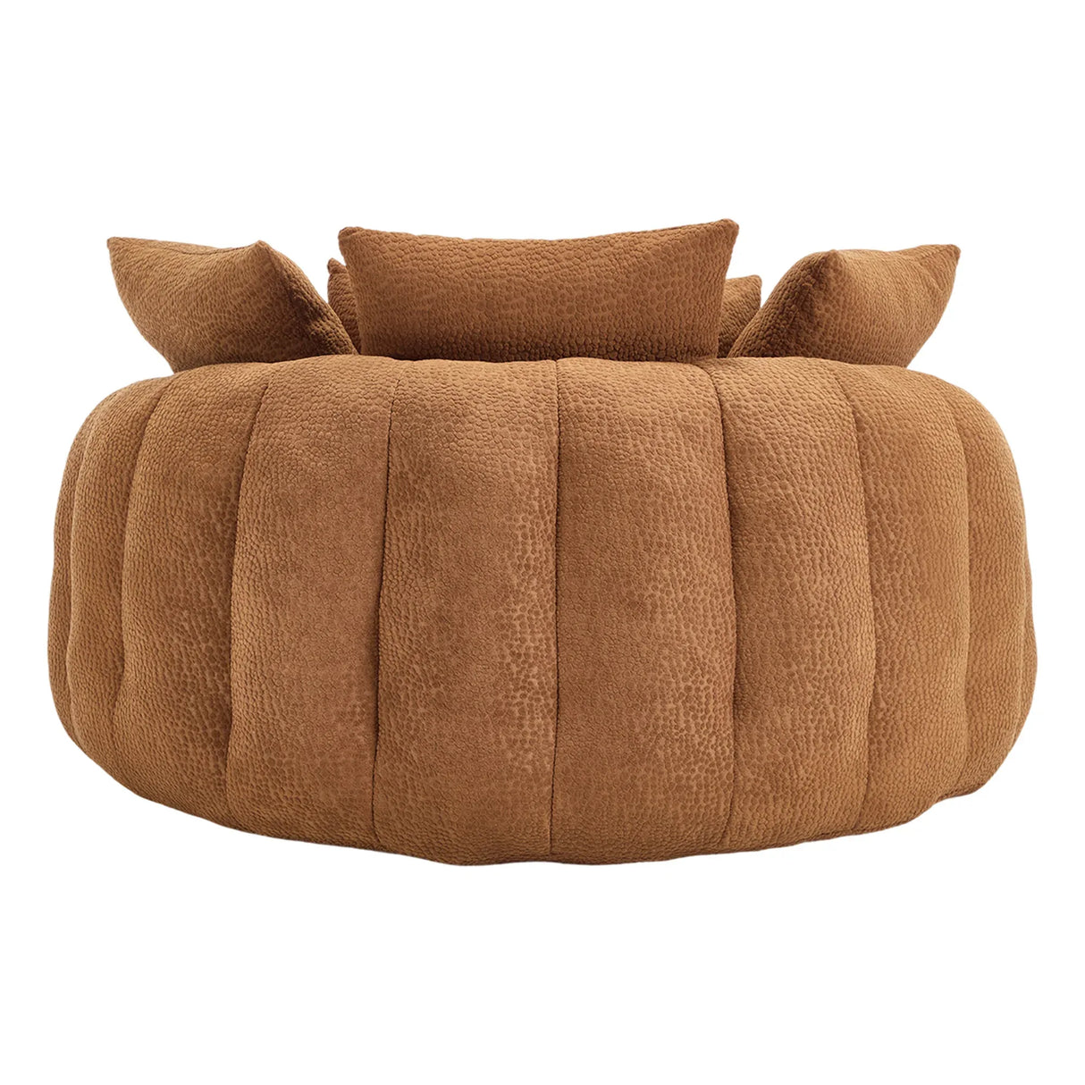 Oversized Chenille Memory Foam Bean Bag Sofa With Pillows - Omega Lifestyles