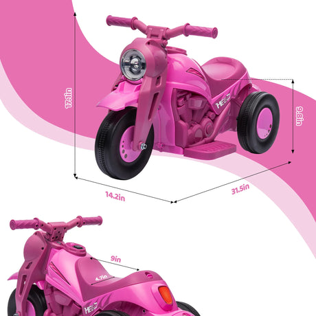 3-Wheeled 6V Toddler Electric Motorcycle With Bubbles Music - Omega Lifestyles