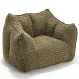 Chenille Bean Bag Chair With Resilient Foam - Omega Lifestyles