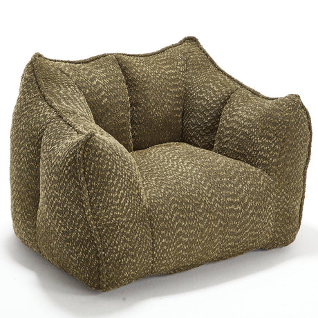 Chenille Bean Bag Chair With Resilient Foam - Omega Lifestyles