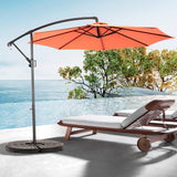 10-Inch Adjustable Tilt Steel Patio Umbrella Outdoor