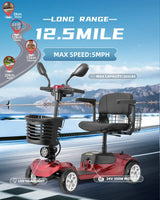 Folding All Terrain Powered Mobility Scooter With Dual Batteries - Omega Lifestyles