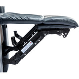 Blue PU Leather Power Recliner Chair With Cooling Cup Holder - Omega Lifestyles