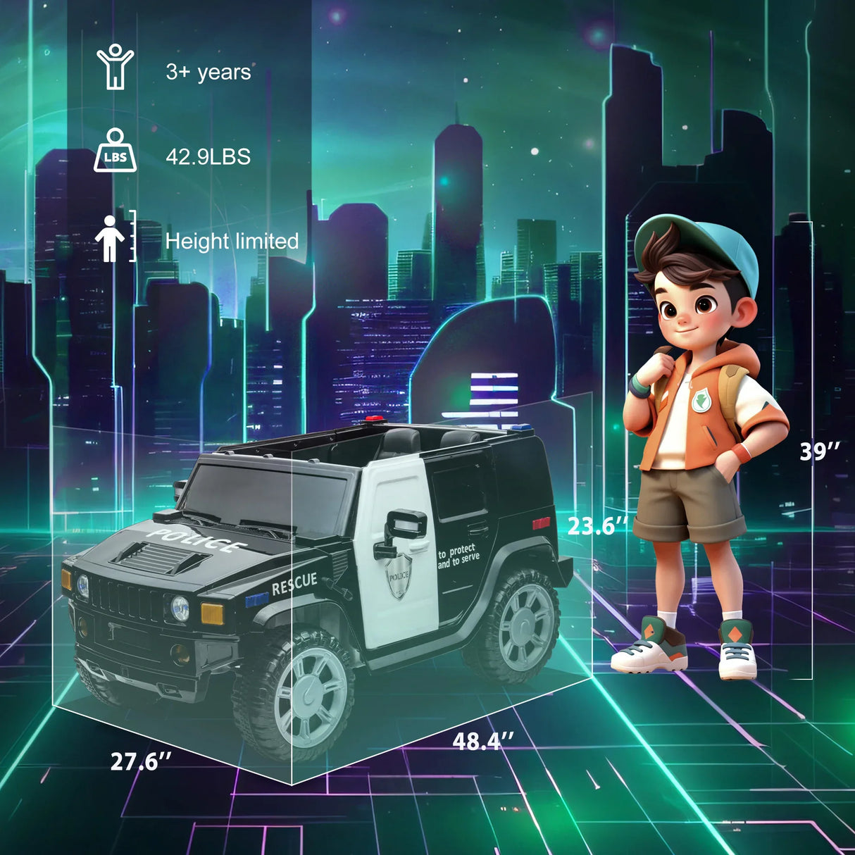 Electric Ride-On Car With Remote Control And Music - Omega Lifestyles