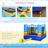 Inflatable Kids Bounce House With Trampoline Pool Slide - Omega Lifestyles