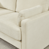 Modern Chenille Fabric 2-Seat Loveseat Sofa - Omega Lifestyles