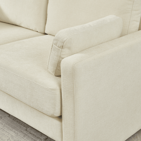 Modern Chenille Fabric 2-Seat Loveseat Sofa - Omega Lifestyles