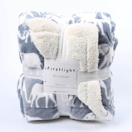 Double Thickened Imitation Lambskin Plush Polyester Blanket - Sleep Galleria