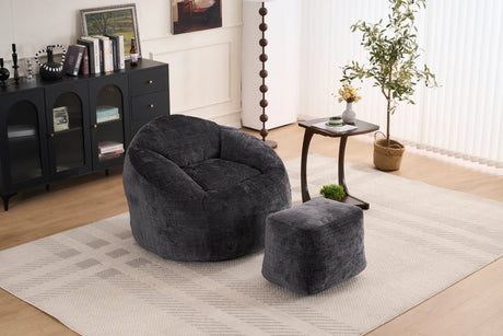 Extra Soft Chenille Memory Foam Bean Bag Chair - Omega Lifestyles