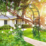 Metal Iron Garden Arch Climbing Plants Trellis