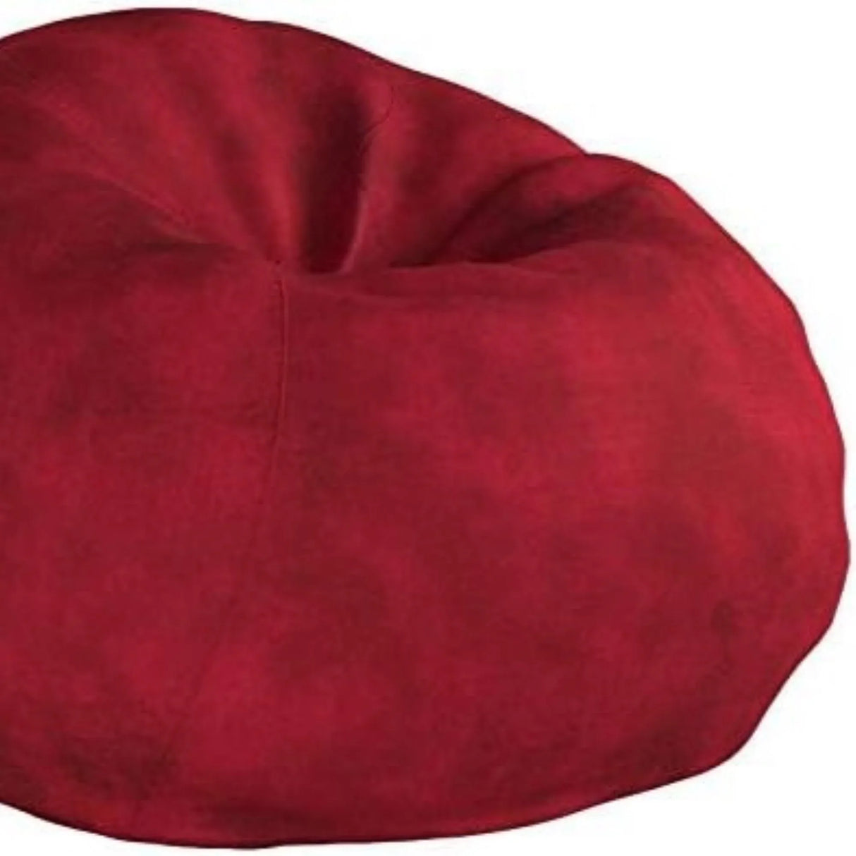 Large Red Microsuede High-Density Shredded Foam Bean Bag Chair - Omega Lifestyles