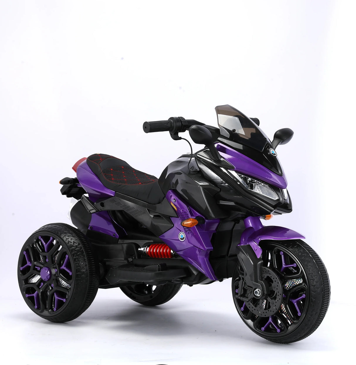 12V Kids Ride-On Motorcycle With PU Seat Training Wheels - Omega Lifestyles