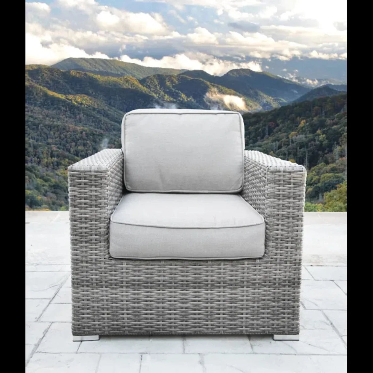 2-Person Fully Assembled Rattan Wicker Outdoor Seating Set - Omega Lifestyles