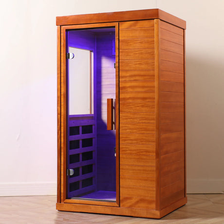 Far Infrared Low EMF Solid Wood Indoor Dry Sauna Room - Omega Lifestyles
