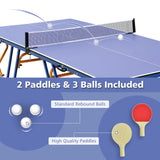 Foldable Portable 8x4 Ft Indoor Outdoor Table Tennis Table Set - Omega Lifestyles