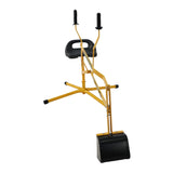 Interactive Yellow Metal Riding Excavator Toy With Bucket Control - Omega Lifestyles
