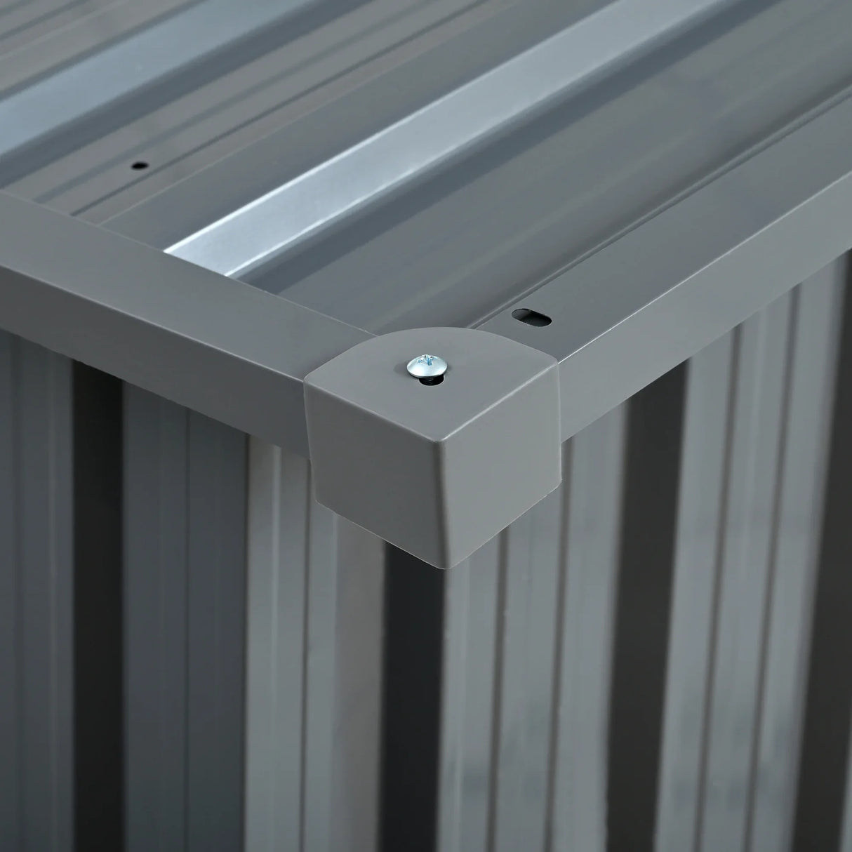 Heavy-Duty Galvanized Steel 6x8ft Outdoor Storage Shed - Omega Lifestyles