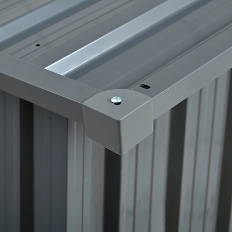 Heavy-Duty Galvanized Steel 6x8ft Outdoor Storage Shed - Omega Lifestyles