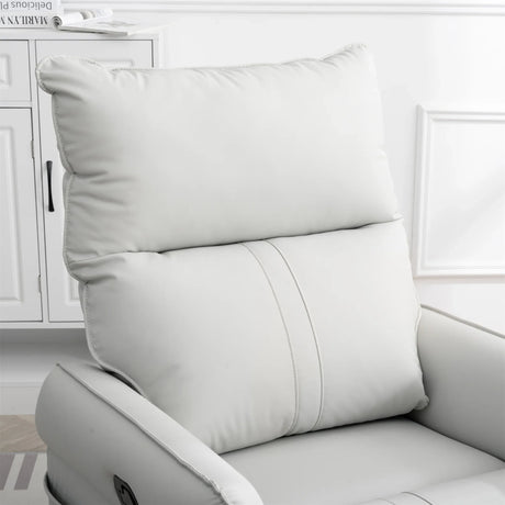 PU Reclining Rocking Chair With 360° Swivel And Footrest - Omega Lifestyles